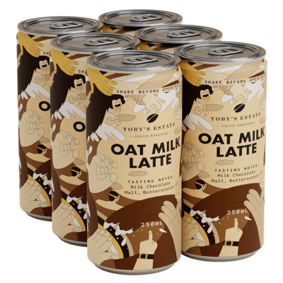 TOBY'S ESTATE - COLD BREW (OAT MILK LATTE) 6 x 250ml CANS