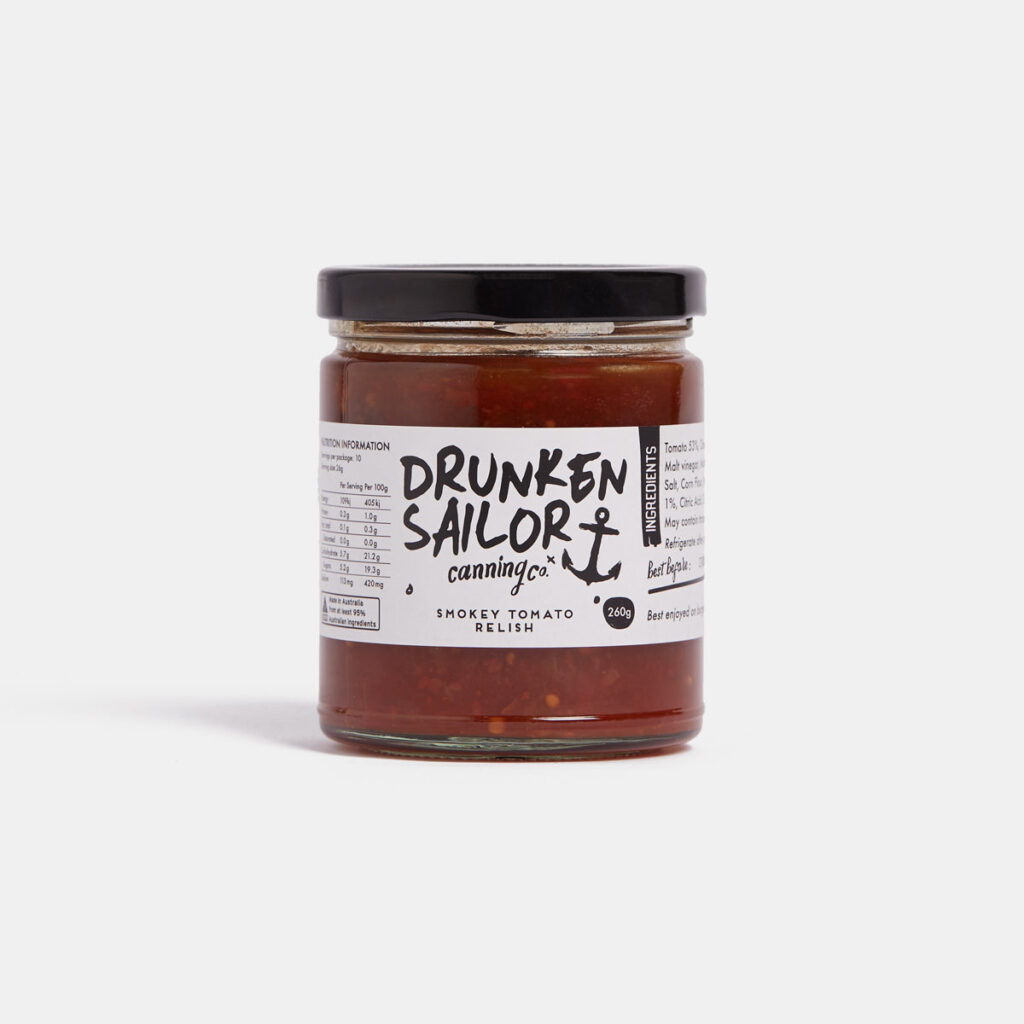 Drunken Sailor Smokey Tomato Relish FRUIT BROTHERS